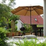Ombrellone da giardino antivento